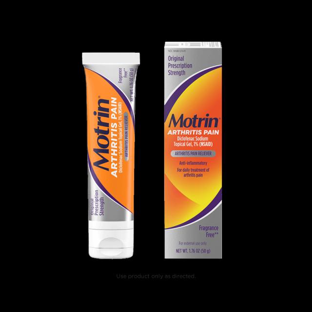 MOTRIN® Arthritis Pain Relief Topical Gel with Diclofenac