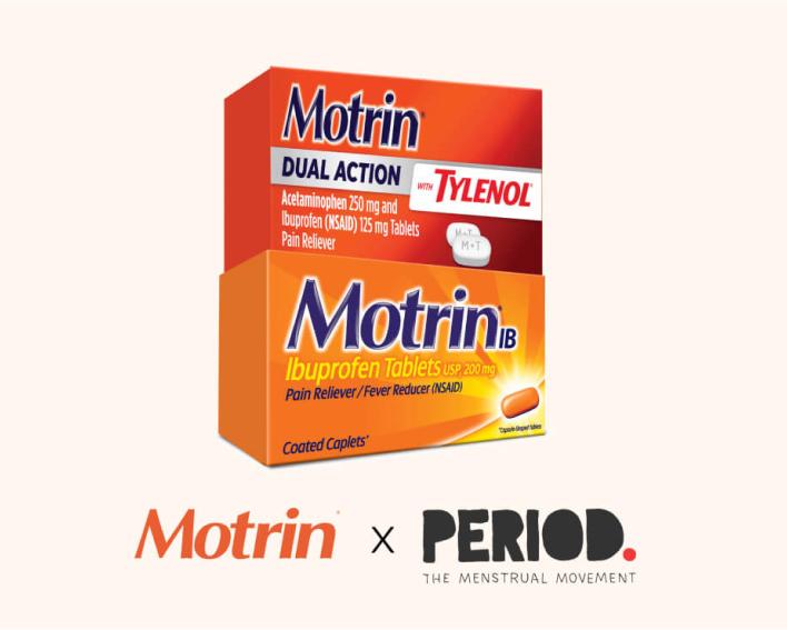 MOTRIN® supports Period. Inc (The Menstrual Movement) with MOTRIN® Dual Action with TYLENOL®