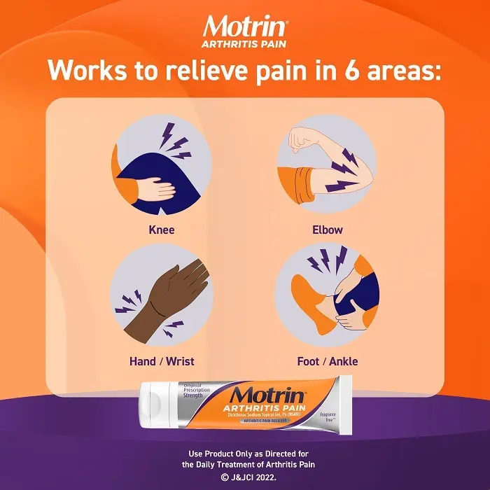 Works to relieve pain six areas, like knees and hands