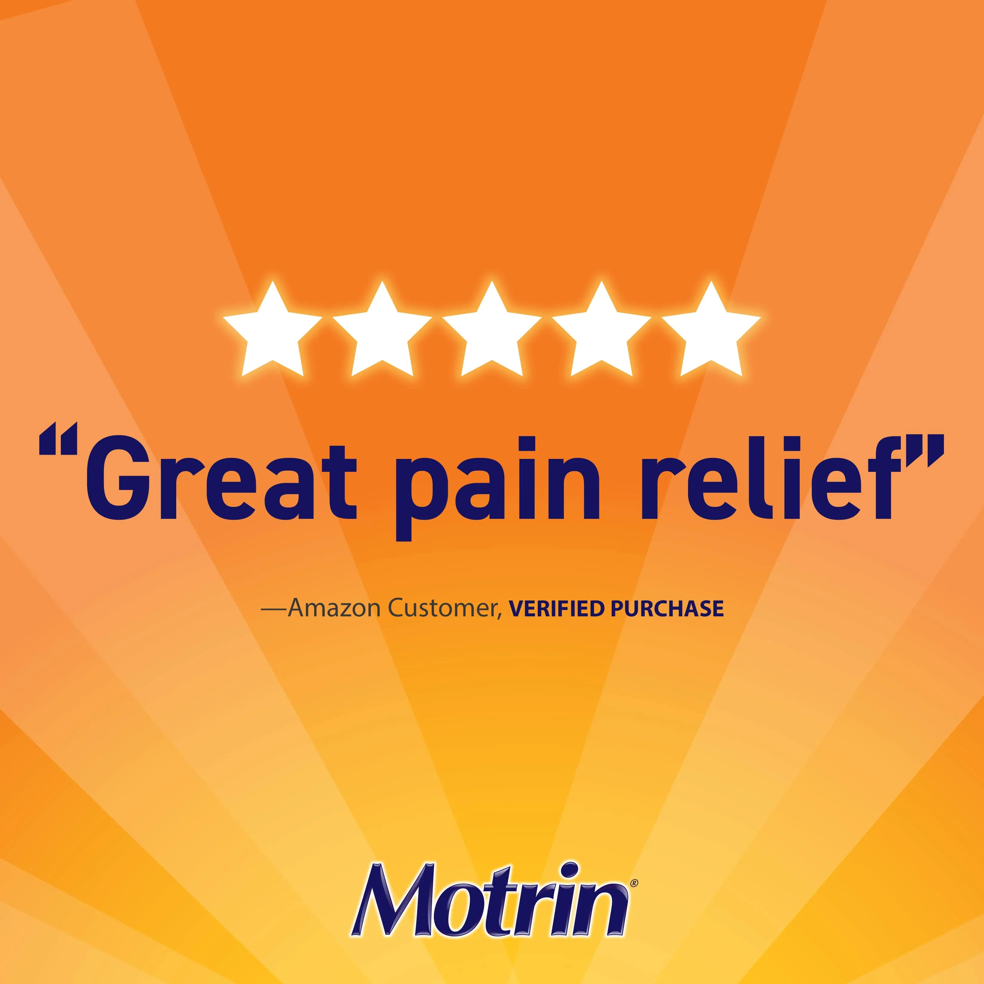 Motrin "great pain relief" review